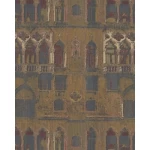Italian Wallpaper Brown Color Modern Design, Size 10mx1.06m, Model 81730