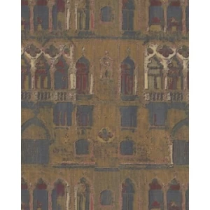 Italian Wallpaper Brown Color Modern Design, Size 10m x 1.06m, Model 81730 | Balbaid Decor Company