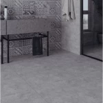 Matte Ceramic Floor Tiles Thickness 10 mm, Size 60x60 cm, Light Grey Color | Saudi Ceramics