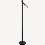 Floor Lamp, 170 cm Length, 37 cm Width, 39 cm Height, Black | Gold