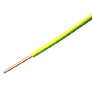 لفة سلك بحرة 4 ملم 450/750 فولت موصل نحاس مصمت عزل PVC 70°C اخضر/اصفر طول 100 ياردة | بحرة للكابلات