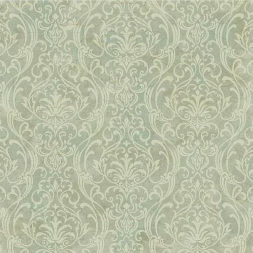 American Wallpaper Pale Green Color Classic Design, Size 10mx0.53m, Model TB4259 | Balbaid Decor Company