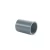 CPVC Plastic Coupling, Schedule 80, Size 1 1/2 inch, Light Gray Color | Arabian Gulf Factory