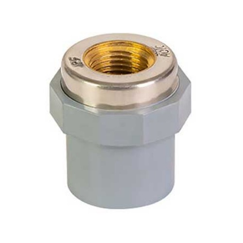 Female Adapter (SLIP X FPT) PVC Schedule 80 ¾x½ inch, Outside Diameter 35.47 mm, Gray | Al-Jawdah Industrial Complex
