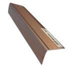 إكسسوار درج ألمنيوم، طول القطعة 240 سم، لون بني