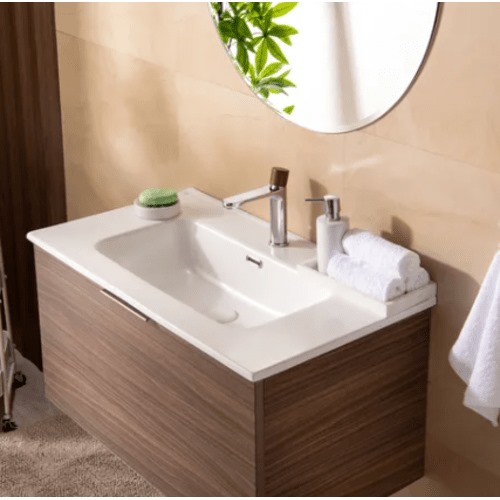 Wall Hung Mizo Sink Cabinet Size 83×48.5×21 cm, White | Abyat Company