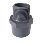 جلبة بلاستيك PVC بسن خارجي مقاس ½ إنش جدول 80 لون رمادي | مصنع المتحد الخليجي