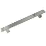 Fixed door handle, Thickness 40 mm, Length 80 cm, Silver Color