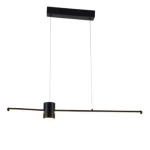 إضاءة سقف حديثة، الطول 80 سم، لون اسود