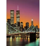 Wall mural for decoration cities design, size 183×254 cm, purple color