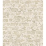 Stone wallpaper, beige color, length 10 m, width 0.53 m, model 446210 