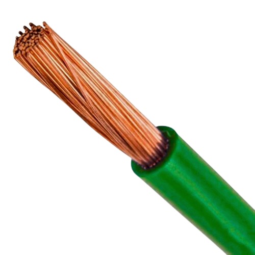 سلك نحاس شعر مفرد عازل PVC، مقاس 0.5mm، 300/500V، لون أخضر | مجموعة كابلات الرياض