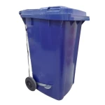 Plastic Waste Bin with Pedal Capacity 240 Liter