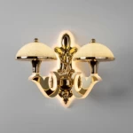 Gold Wall Light, 36 cm Width, 31 cm Length