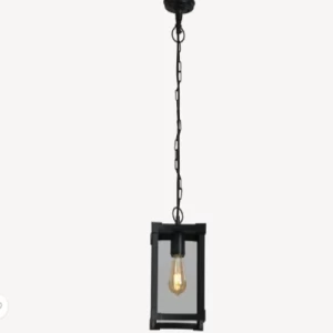 Outdoor Castula Pendant Light 18.8x14.8x92 cm, Black | Abyat Company