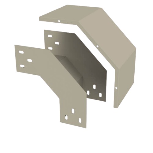 صواعد حوامل كابلات كهربائية خارجية مقاومة للطقس (W/P) سماكة 1.5 ملي، ارتفاع 75 ملي، عرض 300 ملي، فولاذ مجلفن بالغمس الساخن | بحرة للكابلات