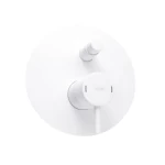  Italian Two Way Shower Mixer, Size 17×5.6-8.5 cm, Matte White