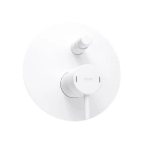 Italian Two Way Shower Mixer 17×5.6-8.5 cm Matte White | Hatch Company