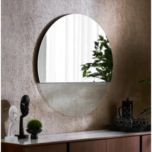 Decorative Mirrors Size 90x90x1.6 cm, Clear Color, Island Design | Abyat Company