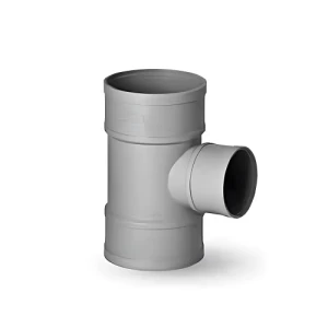 UPVC 87.5° Reducer Tee Size 110mm, Length 168mm, Grey Color | Cosmoplast