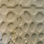 ألواح حائط 3D، حجم 50×50 سم، لون سكرى، موديل بيبلز