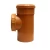 UPVC Access Tee Size 110 mm, Length 219 mm, Orange Color | Cosmoplast Company