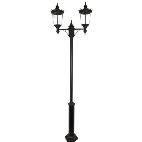 Outdoor Lighting Pole 238×70 cm, Black Color | Matkel Store