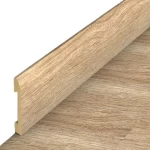 hardwood baseboard, size 8x240 cm, beige color