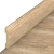 hardwood baseboard, size 8x240 cm, beige color
