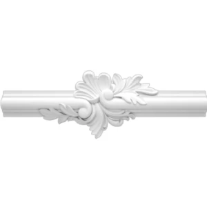 Decorative PU Foam Cornices 30.5x4 cm, White Color | Zakharef Company