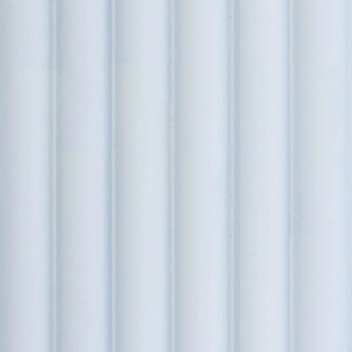 Korean Ribbed PVC Wood Substitute 15.6 x 290 cm Off-White | Luxury line