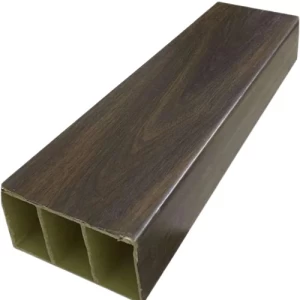 Interior Partition Columns Wood Alternative PVC 10×5 Size 2.90m Height Burnt Brown | Luxury line