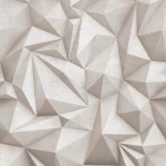 ورق جدران تصميم ثلاثي الابعاد مقاس 10م×0,53م، لون بيج