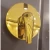 Concealed Shower Mixer Handle Gold Color Single Line Round Shape | Al Muhaidib Sanitary and Ceramic - Image 2