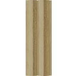 WPC decorative wood alternative, size 15 x 290 cm, light gold striped