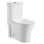 Floor Mounted Water Closet Toilet , Chinese Round Shape, Size 25 cm, White Color