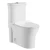 Floor Mounted Water Closet Toilet , Chinese Round Shape, Size 25 cm, White Color