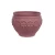 Plastic transplant pot small circular lacy Al Zamil Made of  polyethylene Colour dark purple