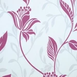 Wallpaper Collection Aruba, White with Pink Color, Size 5 m², Product Code 5715-17