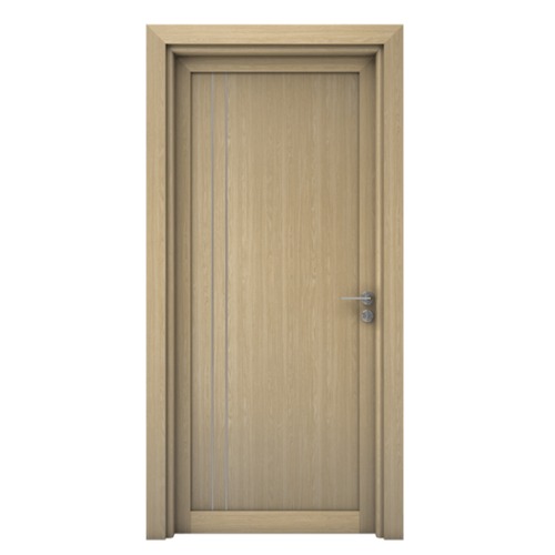 باب خشبي فاخر 235×115 سم، سمك 6 سم، لون بيج، موديل M02 | 