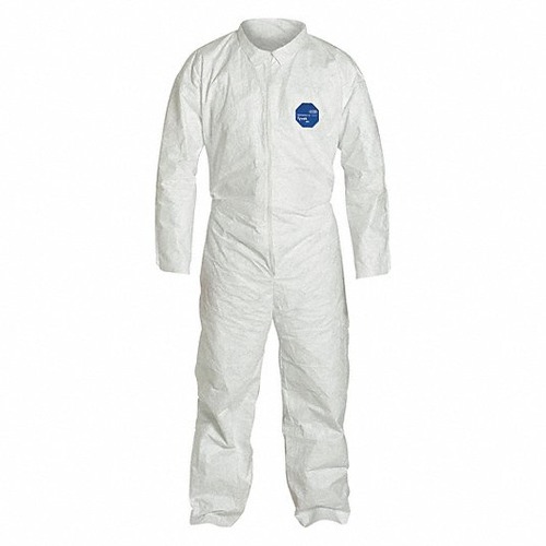 White Disposable Collared Coat Size XL, White Color | DuPont by ARAB PROS COMPANY