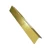 Aluminum Corner Accessory for Flooring, Size 240x2x2 cm, light golden Color