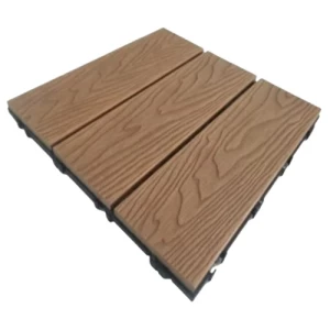WPC Outdoor Parquet Size 30x30 cm Brown Color | WPC