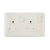 13A 2 Gang Socket with Double Pole Switch, White Color, 7x14cm, 250V | SPECTRA
