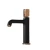 Washbasin Mixer 4.9×17.48×22.55 cm, Black And Rose Gold