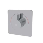 Two Way Shower Mixer, Dimensions 11.6×15×15, Shinny Chrome Color, Chinese