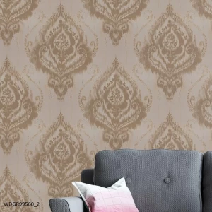 ورق جدران تصميم كلاسيك 100 سم × 530 سم لون بني | WDGR99560-2