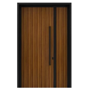Metal Exterior Gate Rust Resistant Black and Brown, Model AL-67 | UAE Made
