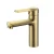 Bathroom Washbasin Mixer, Shiny Gold Color 