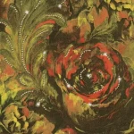 ورق جدران ايطالي متعدد الالوان تصميم ورود ، مقاس 10 م×0.70 م، موديل 14118